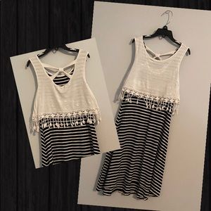 Black and white dress